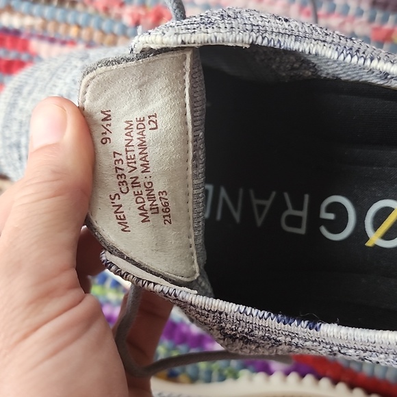 Cole Haan Zero Grand Men's Plus Stitchlite Oxford blue grey heather - Picture 9 of 9